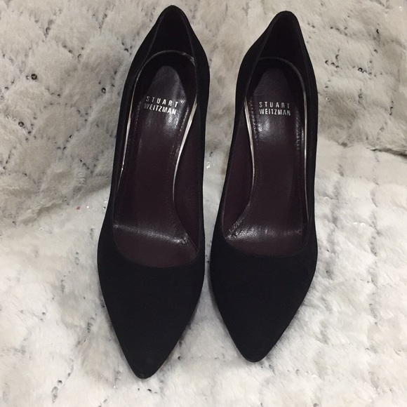Stuart Weitzman Women's Queen Suede Pumps. 9M - Picture 3 of 8